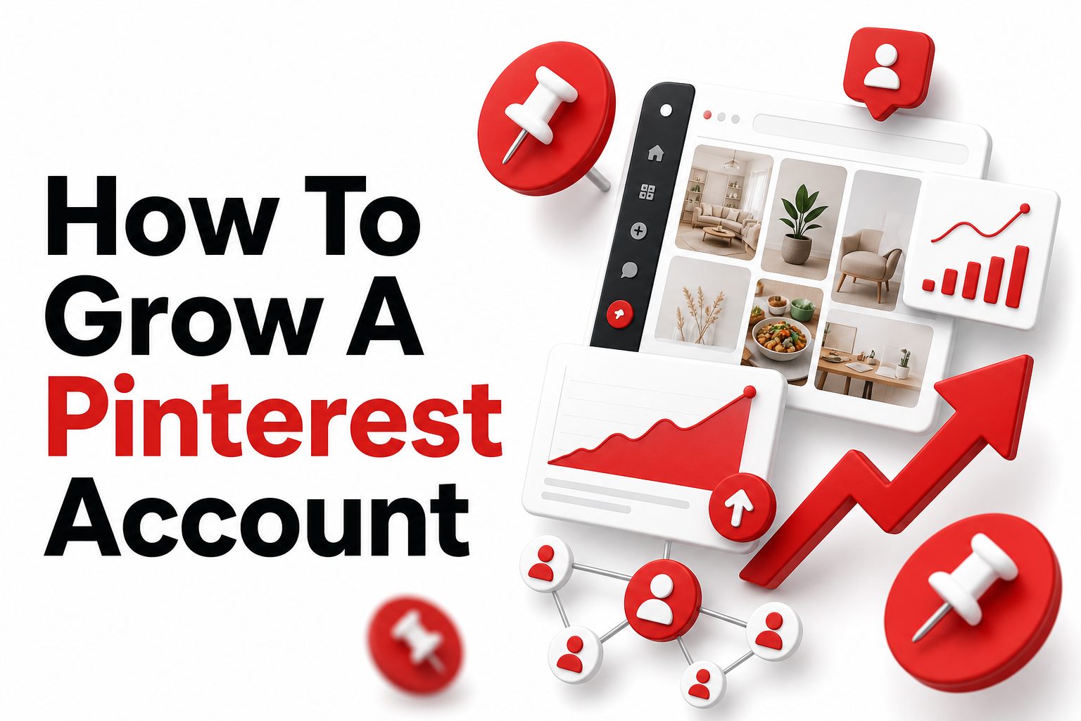 how-to-grow-a-pinterest-account-e937 Pinterest profile growth dashboard with pins, analytics, and content planning notes